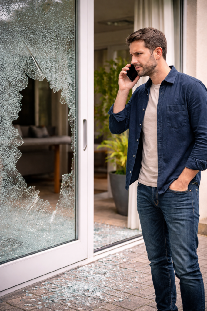 remplacement vitre cassée